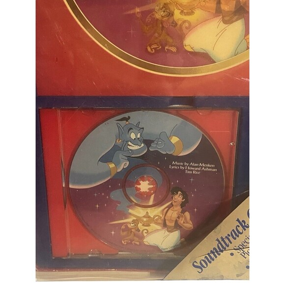 1992 Disney ALADDIN Soundtrack CD Collector's Series ~ Lenticular Art - Picture 6 of 15
